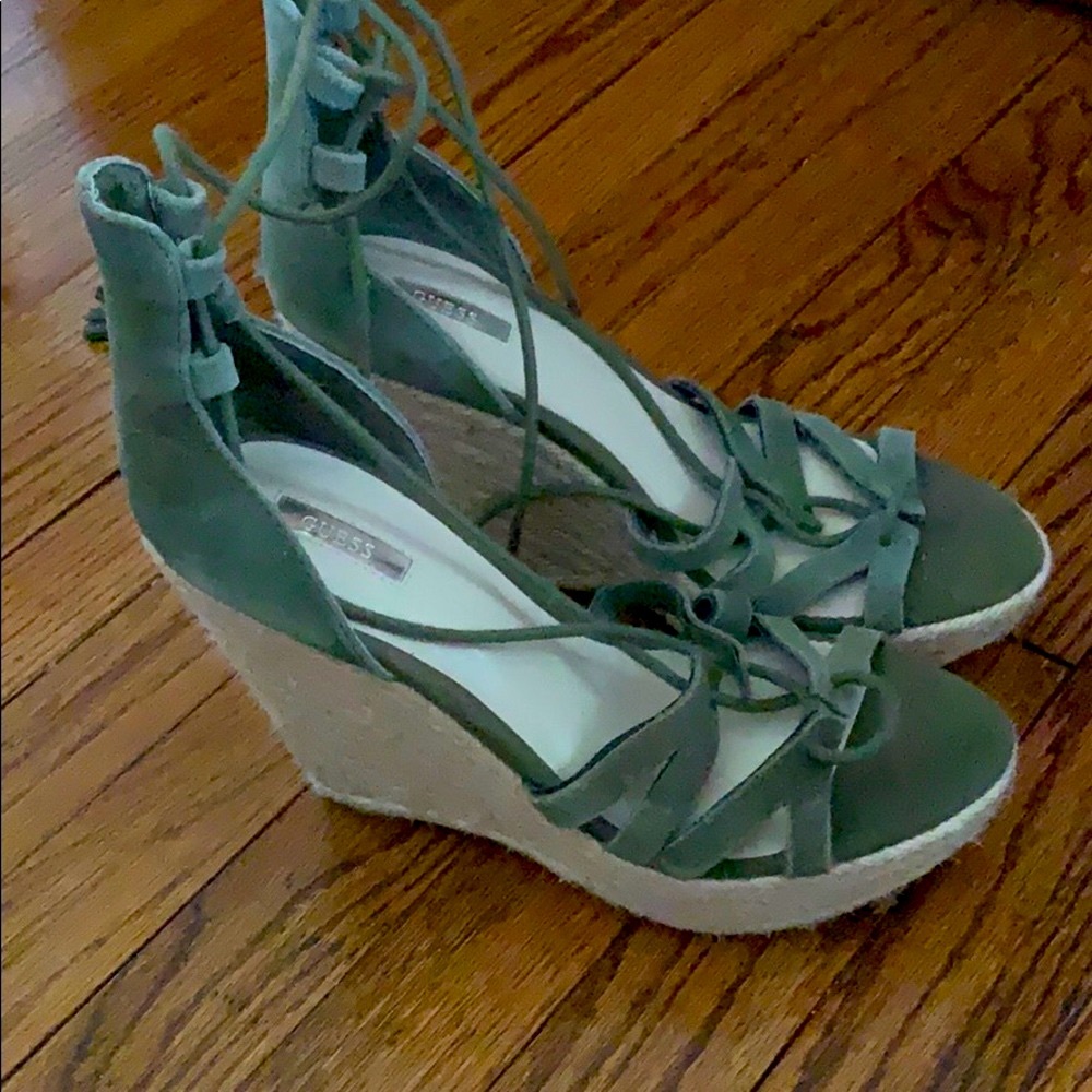 Guess Wedge Sandal NWOT